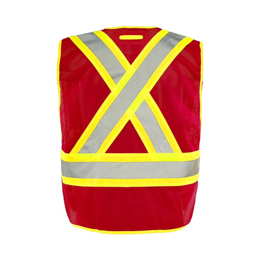 Universal 5 Pt. Tear-Away Mesh Safety Vest by Ground Force - Style TV1