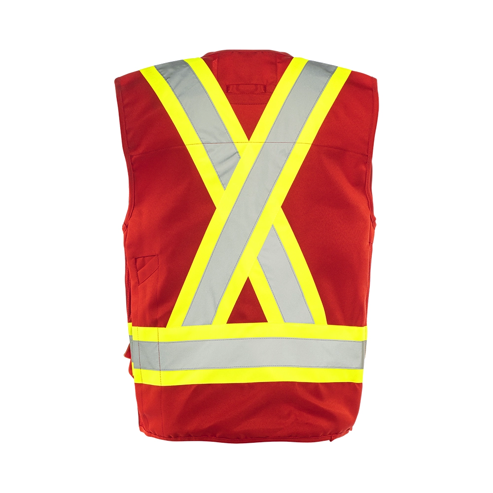 Hi-Vis Deluxe Surveyor's Vest by Ground Force - Style TV20