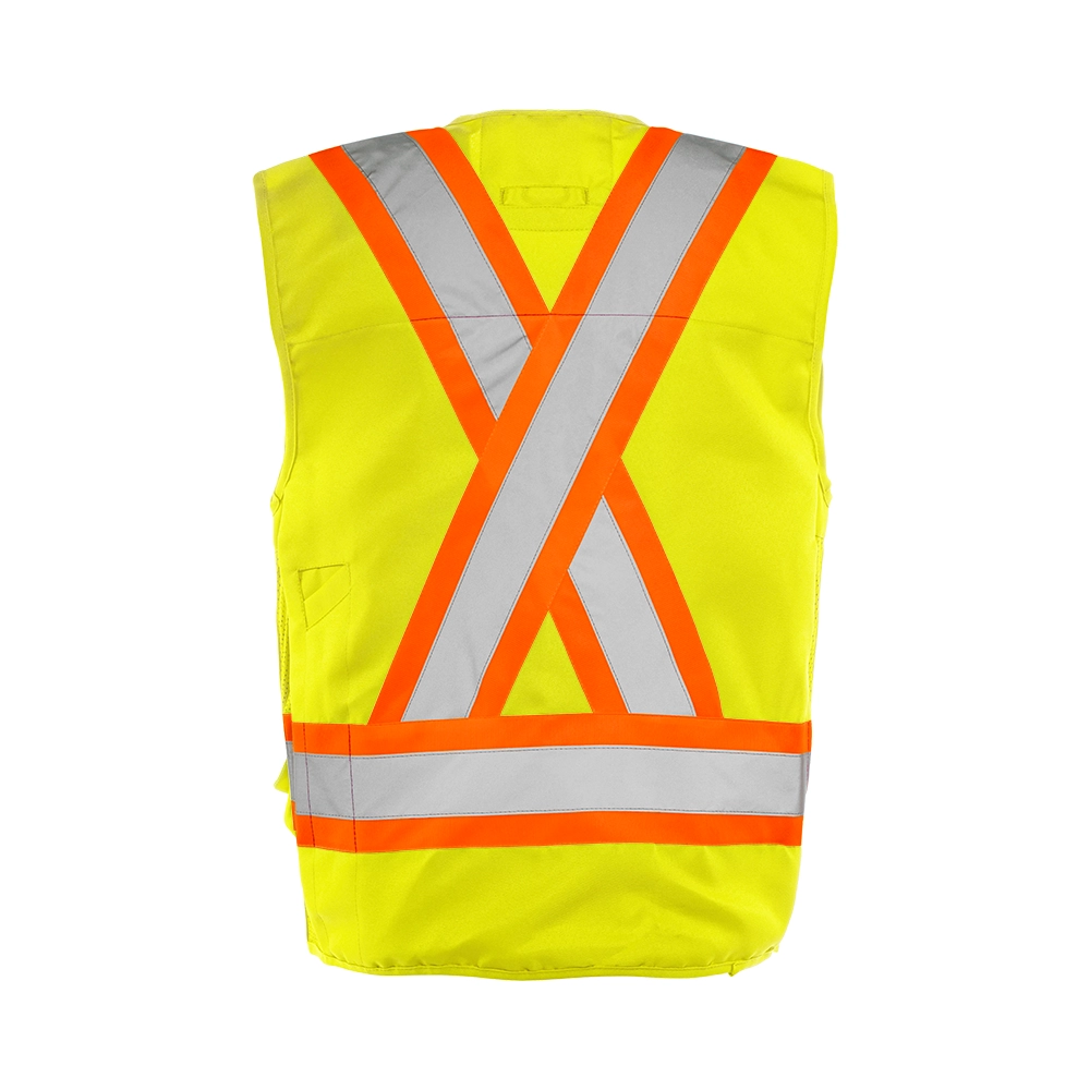 Hi-Vis Deluxe Surveyor's Vest by Ground Force - Style TV20