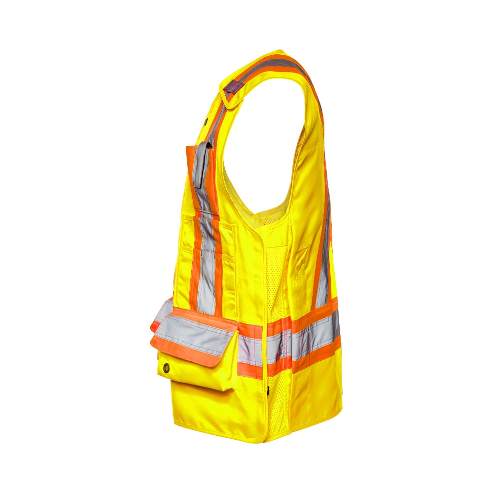 5 Pt. Tearaway Deluxe Surveyor Vest By Ground Force - TV25