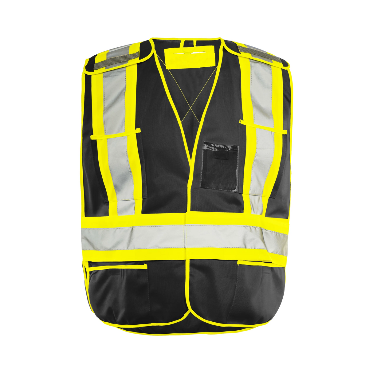 Hi-Vis Universal 5 Pt. Tear-Away Solid Traffic Vest by Ground Force - Style TV2