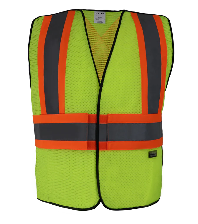 Hi-Vis 5 Point Tear-Away Safety Vest by Gatts Workwear - Style 500X4