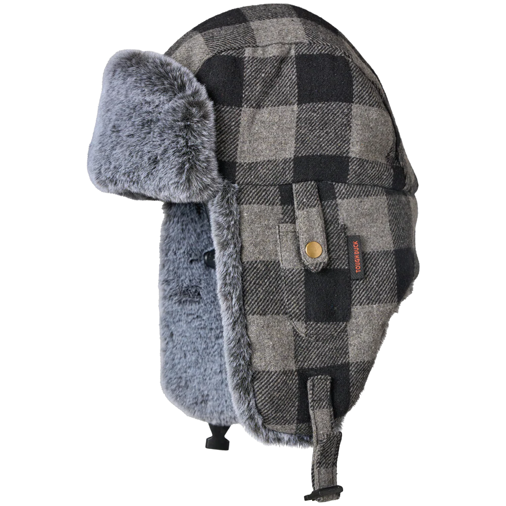 Buffalo Check Aviator Hat by Tough Duck - WA67