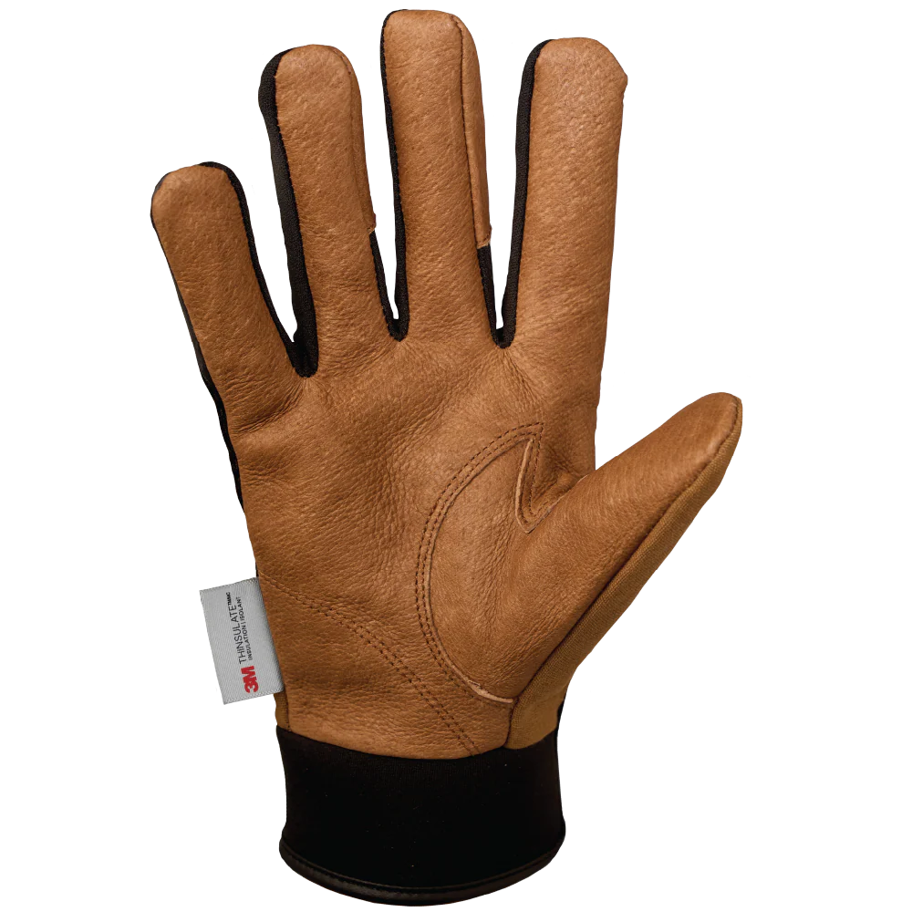 3M™ THINSLATE™-LINED PRECISION GLOVE WITH LEATHER TRIM by Tough Duck - WG13