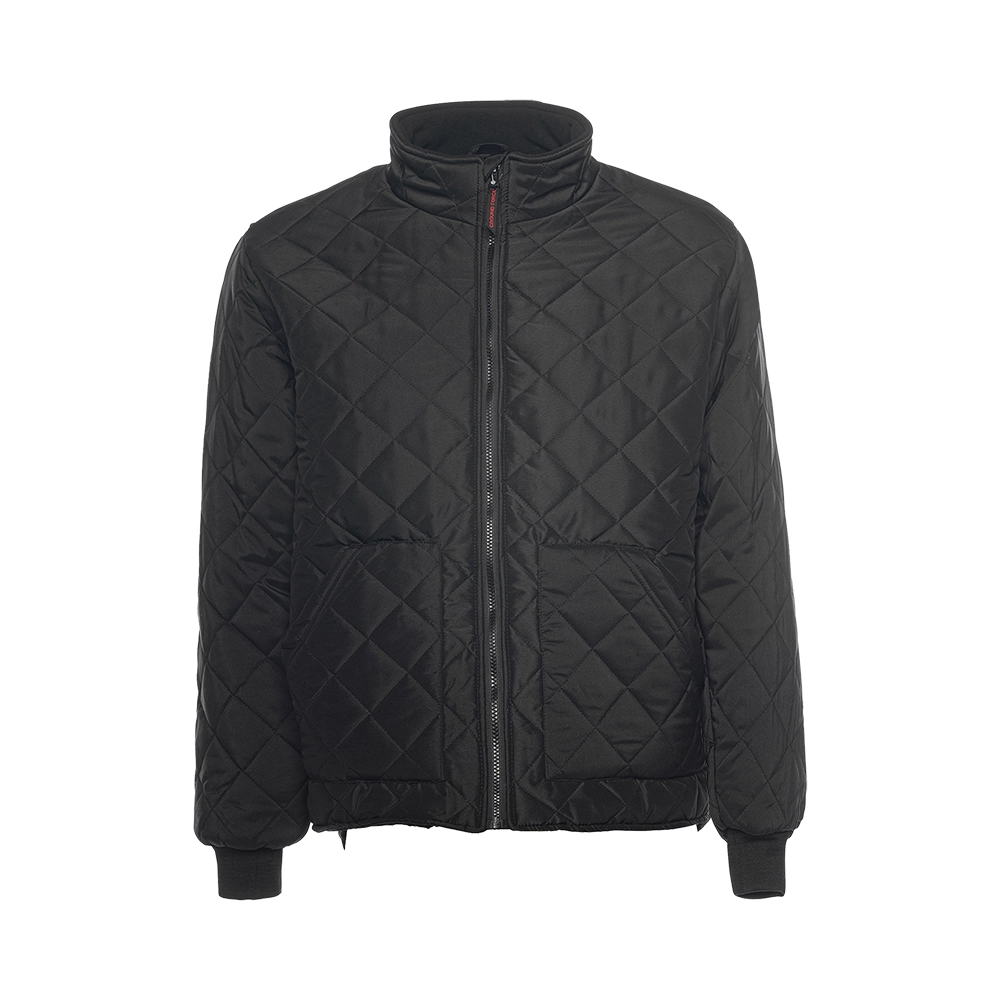 Black Quilted Freezer Jacket by Ground Force - Style WJ1