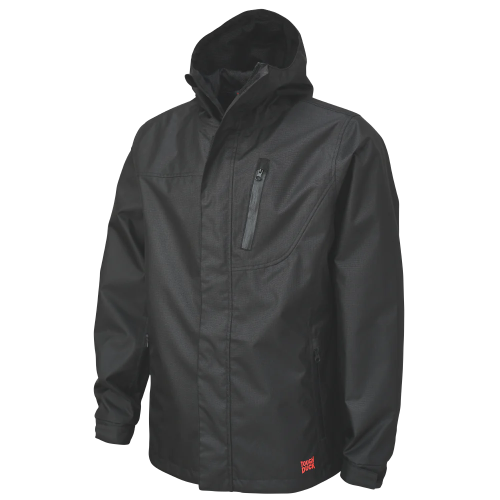 Waterproof Breathable Ripstop Rain Jacket by Tough Duck - Style WJ37