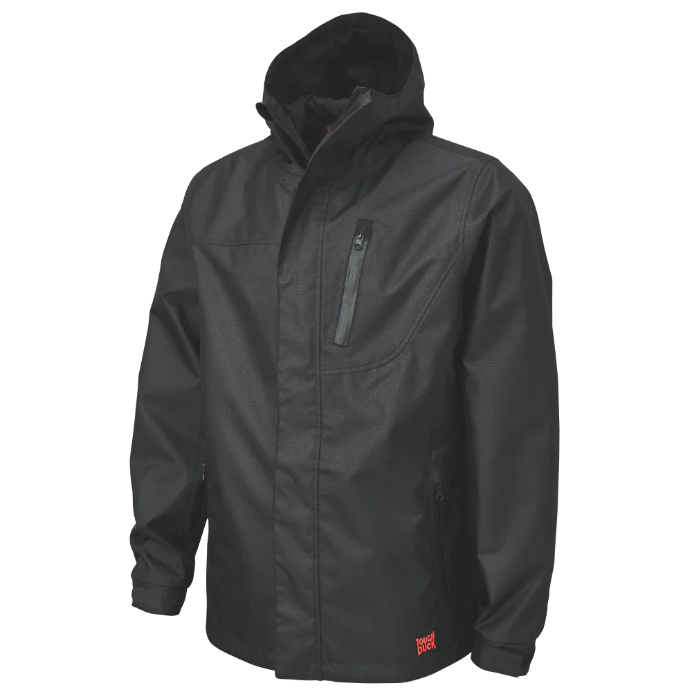 Waterproof Breathable Ripstop Rain Jacket by Tough Duck - Style WJ37