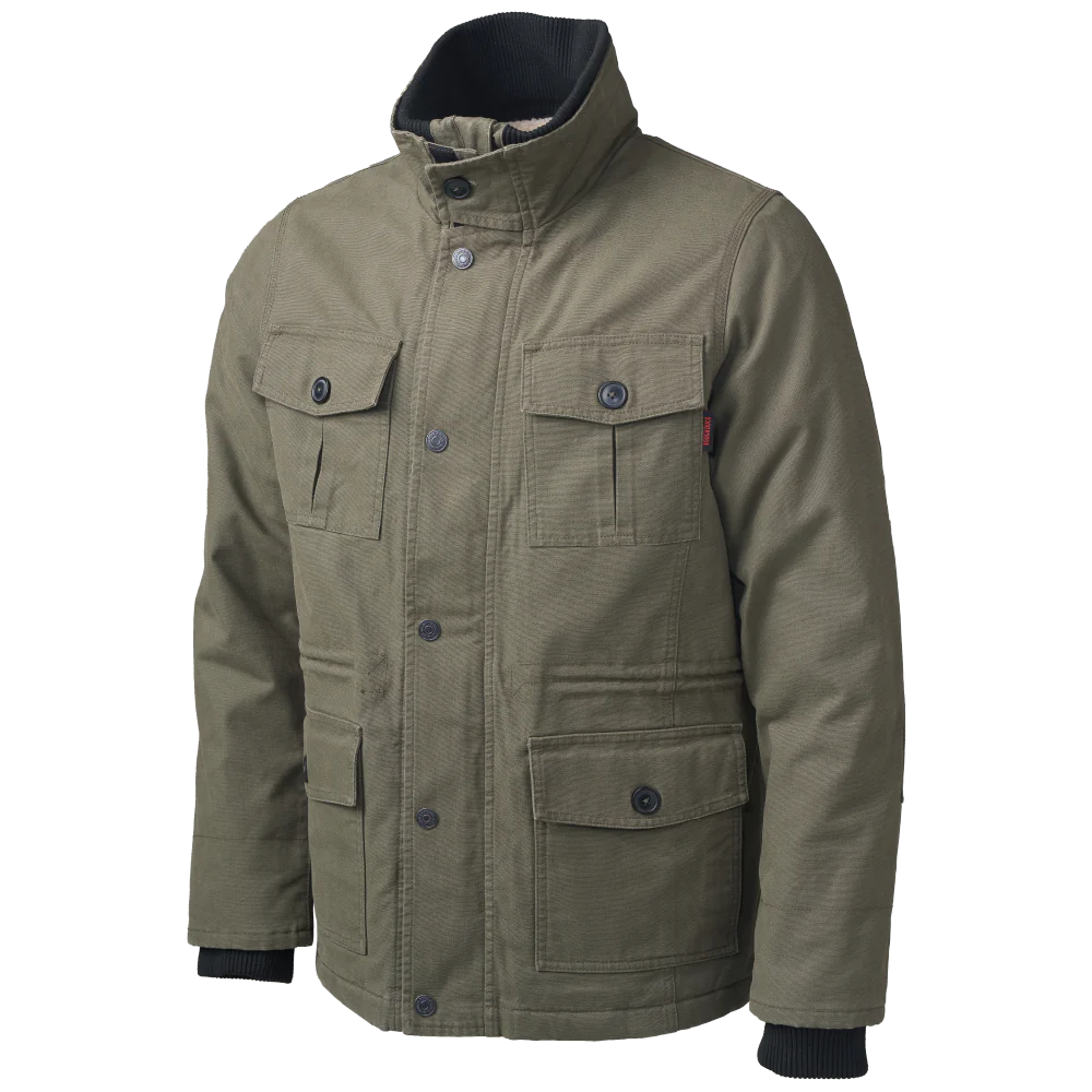 Sherpa-Lined Duck Cargo Jacket by Tough Duck - Style WJ44