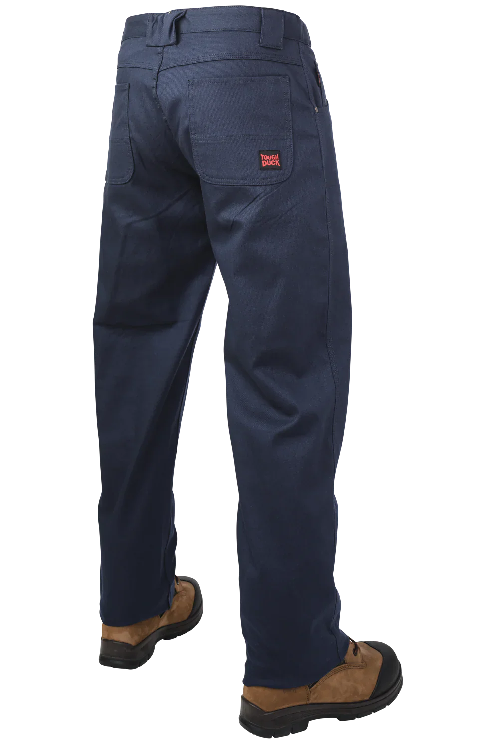 Relaxed-Fit Flat Front Flex Twill Pant with Expandable Waist by Tough Duck - Style WP09