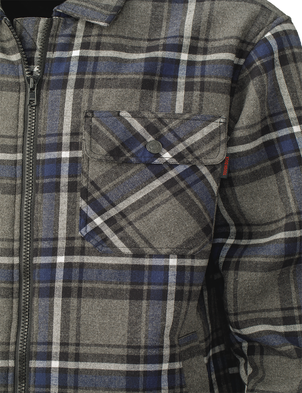 Sherpa Bonded Flannel Jac-Shirt by Tough Duck - Style WS15