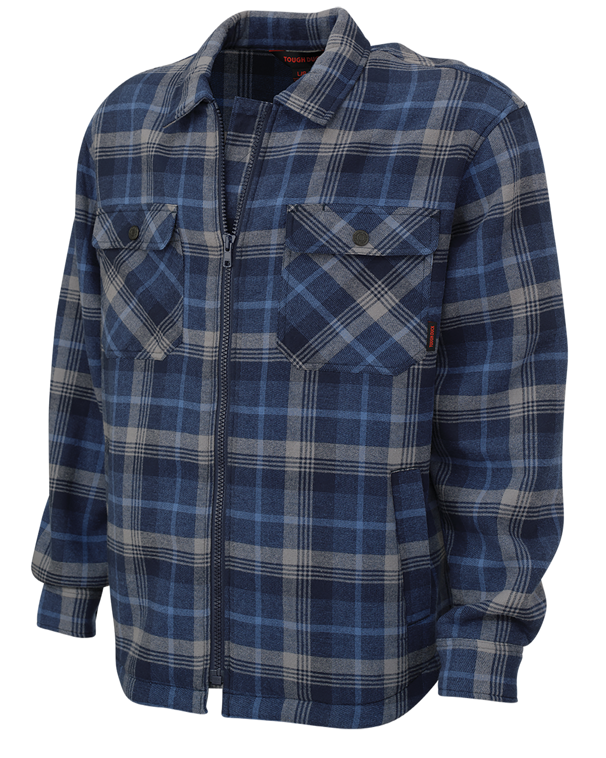 Sherpa Bonded Flannel Jac-Shirt by Tough Duck - Style WS15
