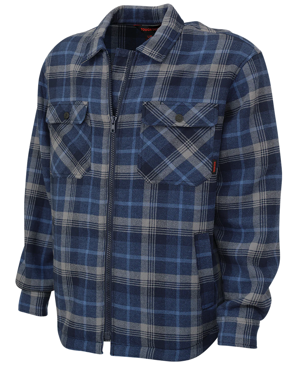 Sherpa Bonded Flannel Jac-Shirt by Tough Duck - Style WS15
