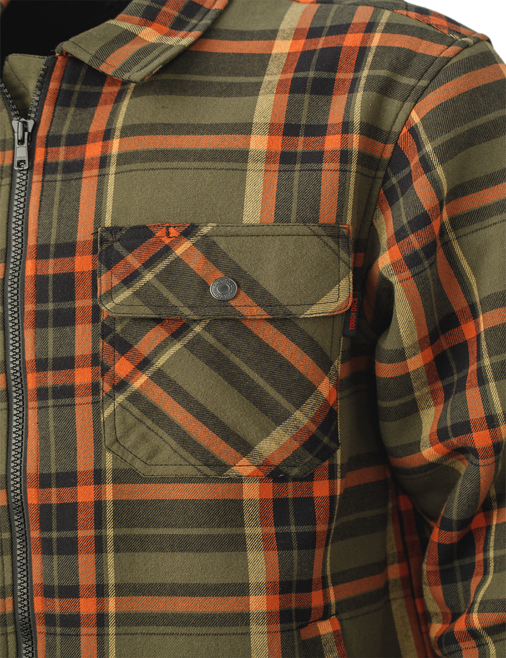 Sherpa Bonded Flannel Jac-Shirt by Tough Duck - Style WS15