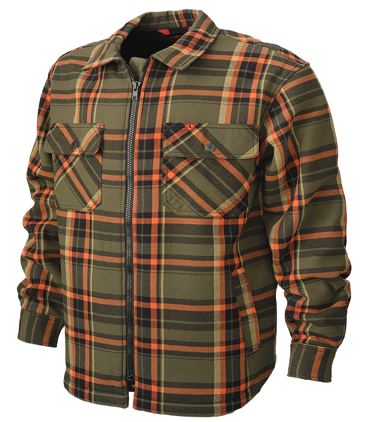 Sherpa Bonded Flannel Jac-Shirt by Tough Duck - Style WS15