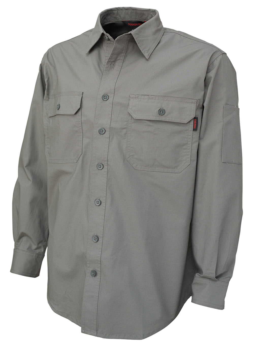 Long Sleeve Stretch Ripstop Work Shirt by Tough Duck - Style WS19
