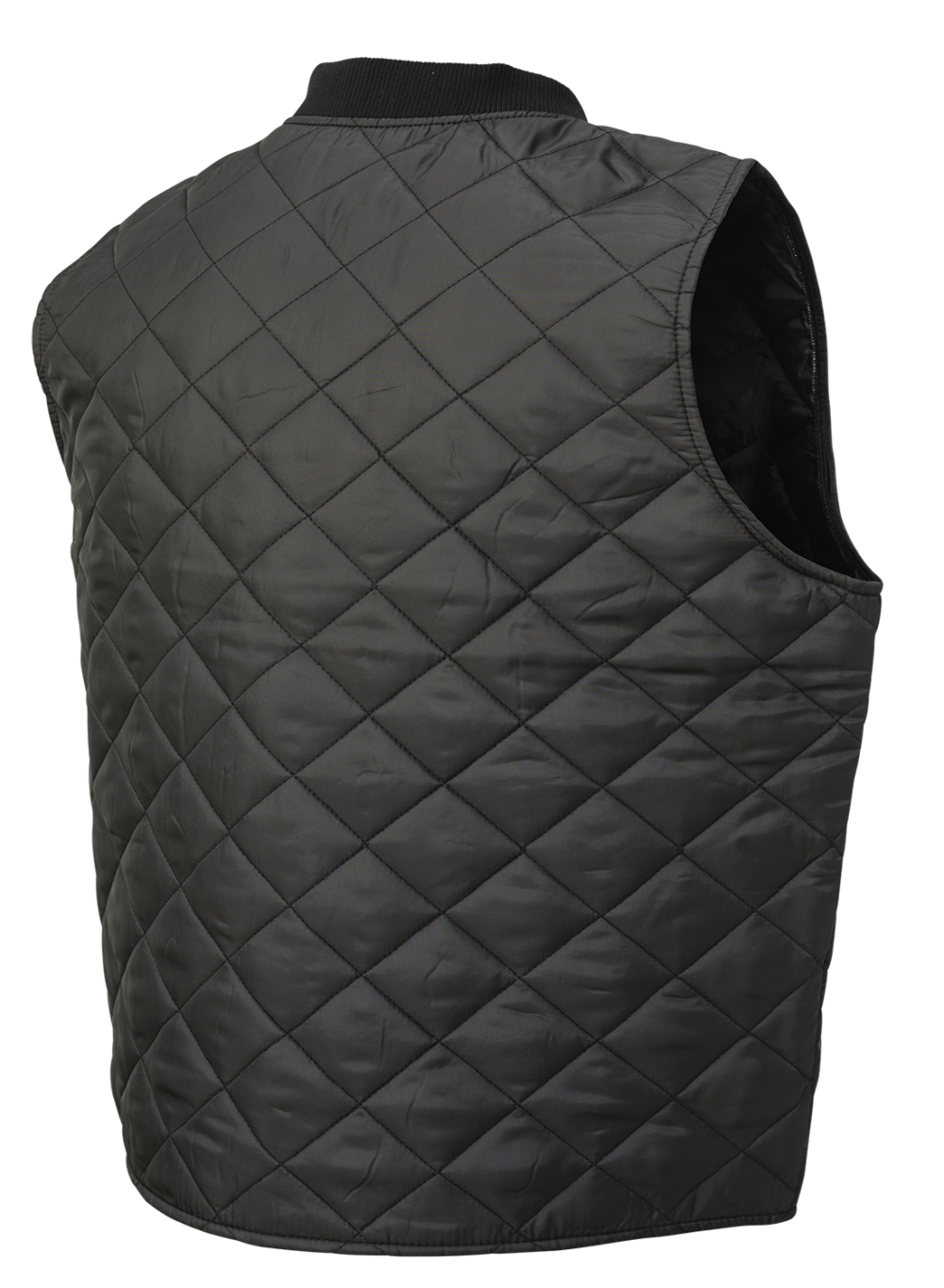Black Quilted Freezer Vest By Tough Duck - Style WV07
