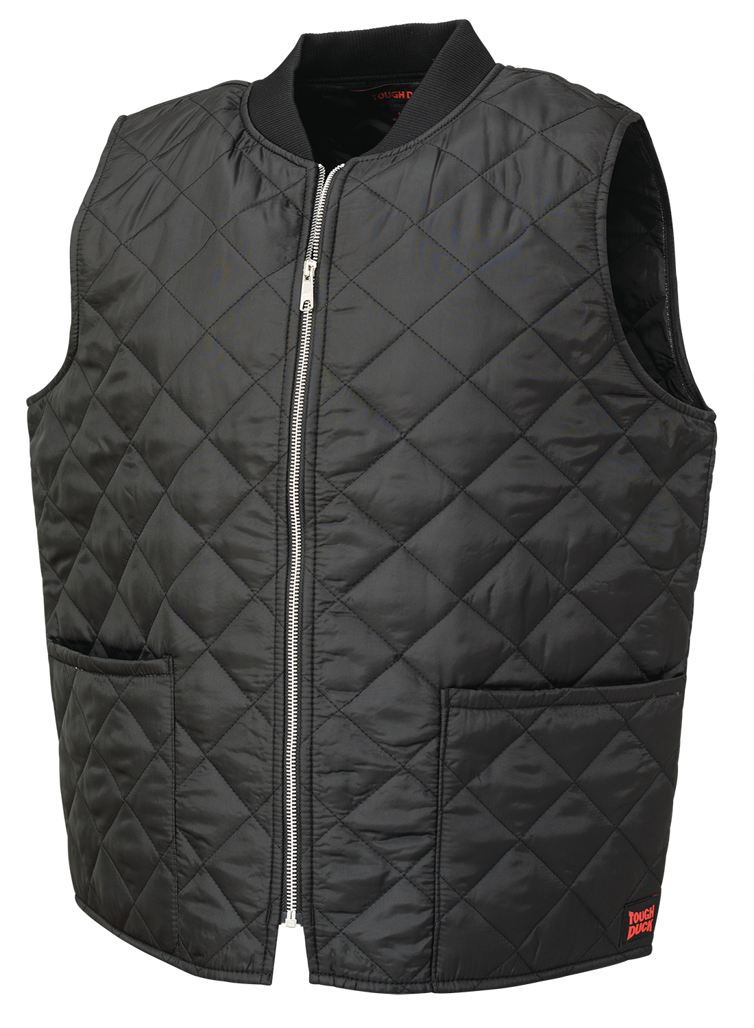 Black Quilted Freezer Vest By Tough Duck - Style WV07