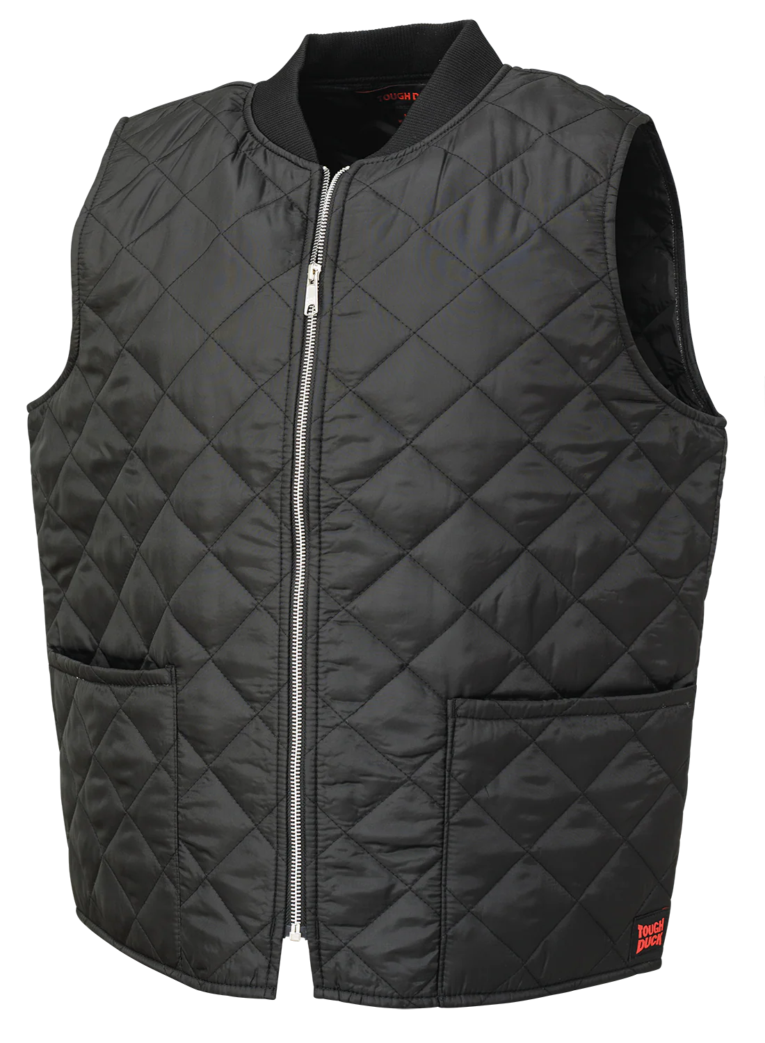 Black Quilted Freezer Vest By Tough Duck - Style WV07