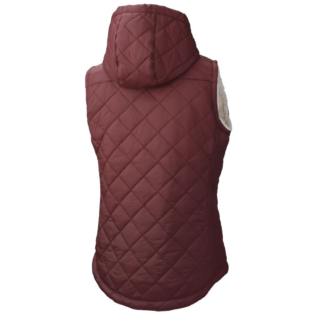 Women's Quilted Sherpa-Lined Vest by Tough Duck - Style WV10