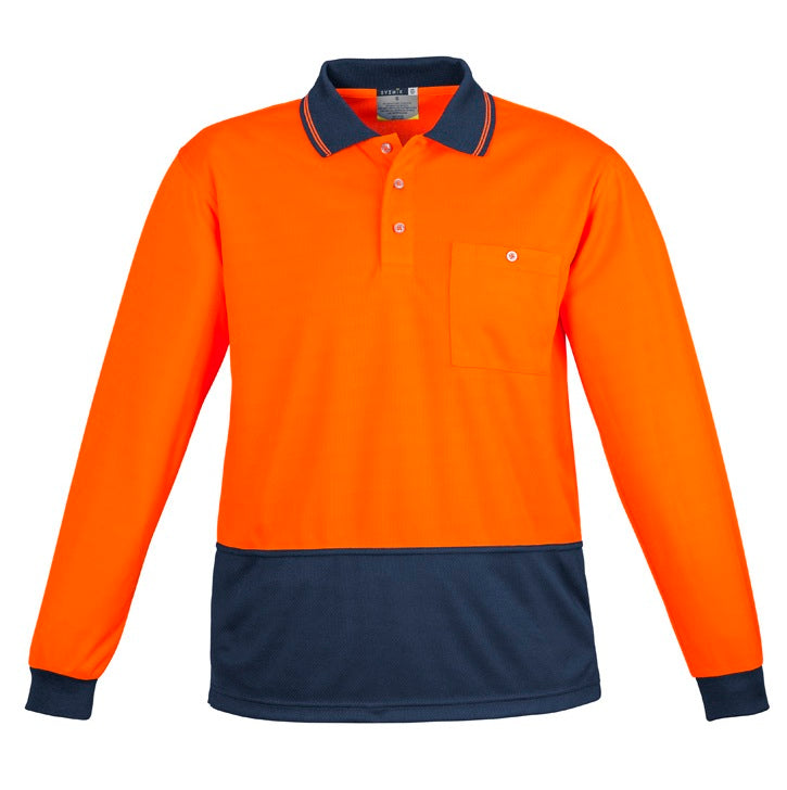 Hi Vis Basic Long Sleeve Polo by Syzmik Workwear - Style ZH232