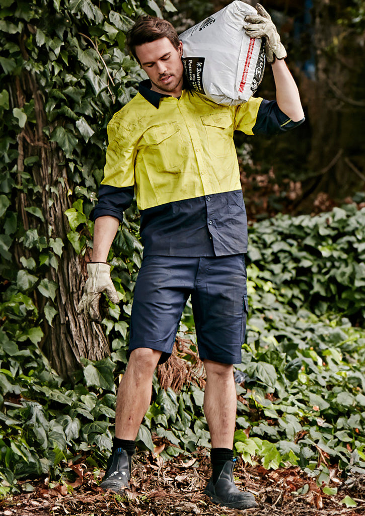 Mens Rugged Cooling Vented Short by Syzmik Workwear - Style ZS505