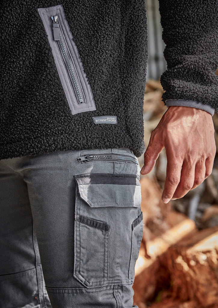 Unisex Streetworx Full Zip Sherpa Fleece by Syzmik Workwear - Style ZT285