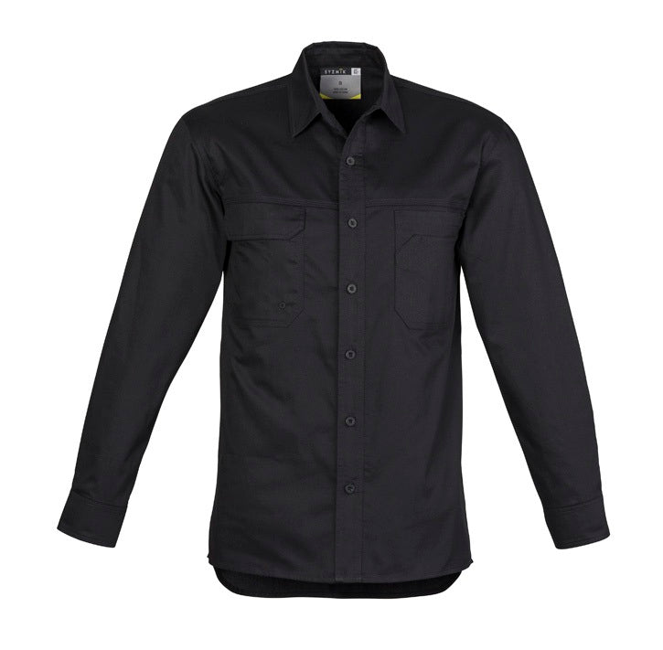Mens Lightweight Tradie Long Sleeve Shirt by Syzmik Workwear - Style ZW121