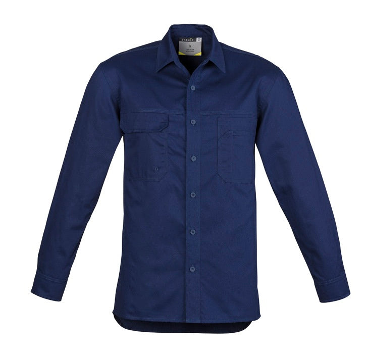 Mens Lightweight Tradie Long Sleeve Shirt by Syzmik Workwear - Style ZW121
