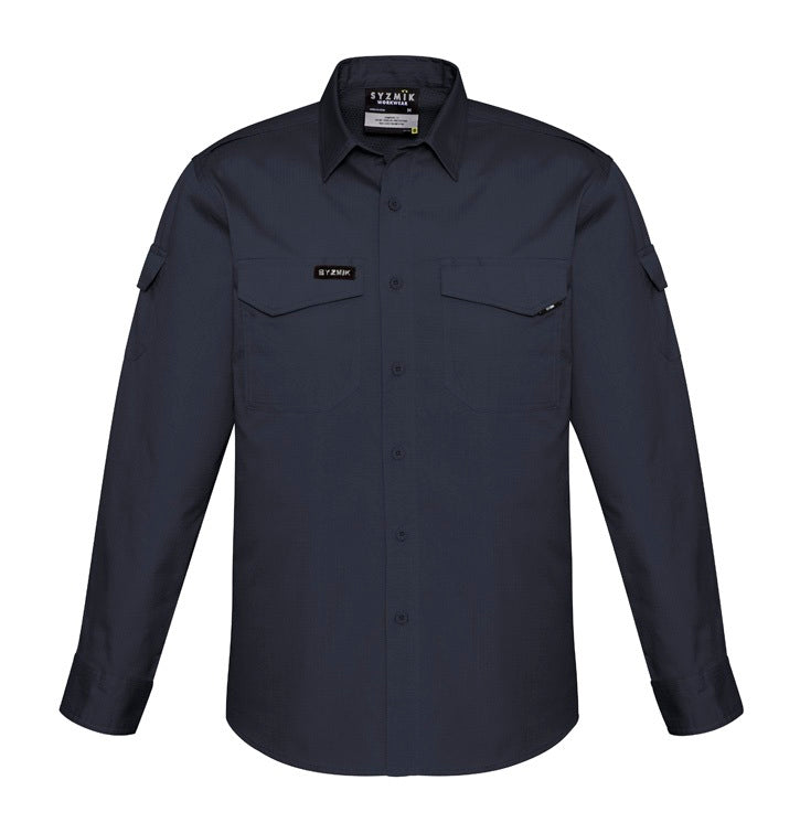 Mens Rugged Cooling Long Sleeve Shirt by Syzmik Workwear - Style ZW400