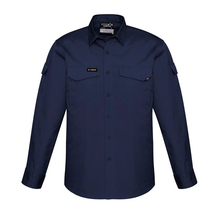 Mens Rugged Cooling Long Sleeve Shirt by Syzmik Workwear - Style ZW400