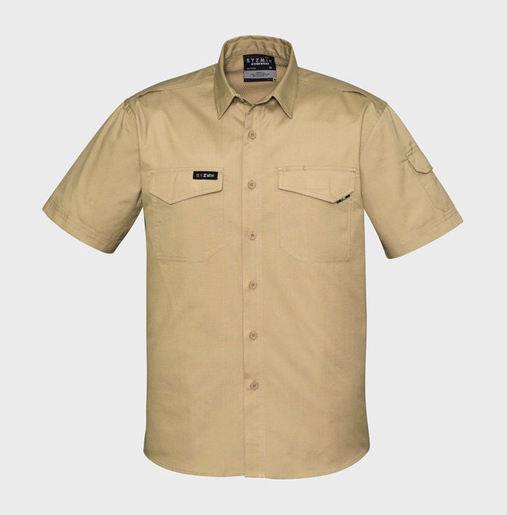 Men's Rugged Cooling Short Sleeve Shirt by Syzmik Workwear - Style ZW405