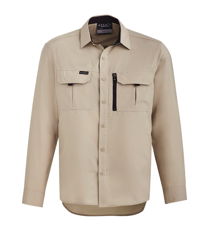 Mens Outdoor Long Sleeve Shirt by Syzmik Workwear - Style ZW460