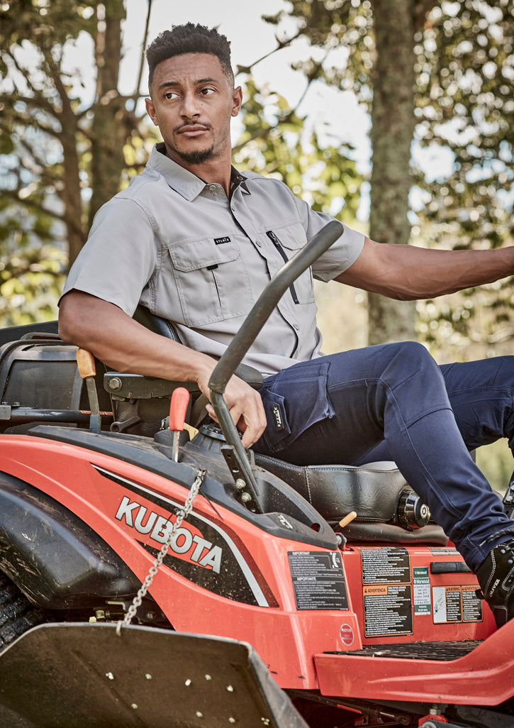 Men's Outdoor Short Sleeve Shirt by Syzmik Workwear - Style ZW465