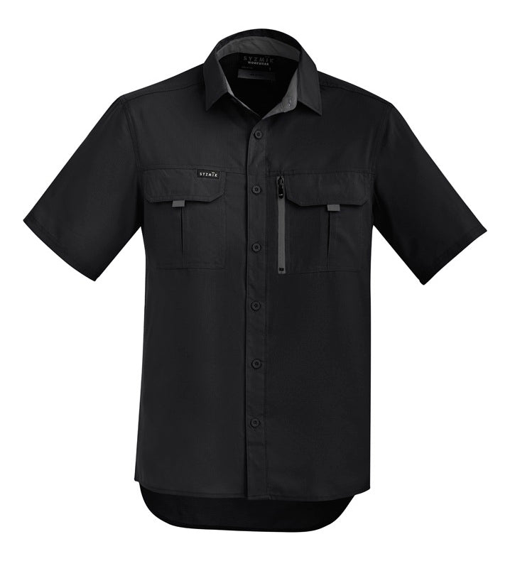 Men's Outdoor Short Sleeve Shirt by Syzmik Workwear - Style ZW465