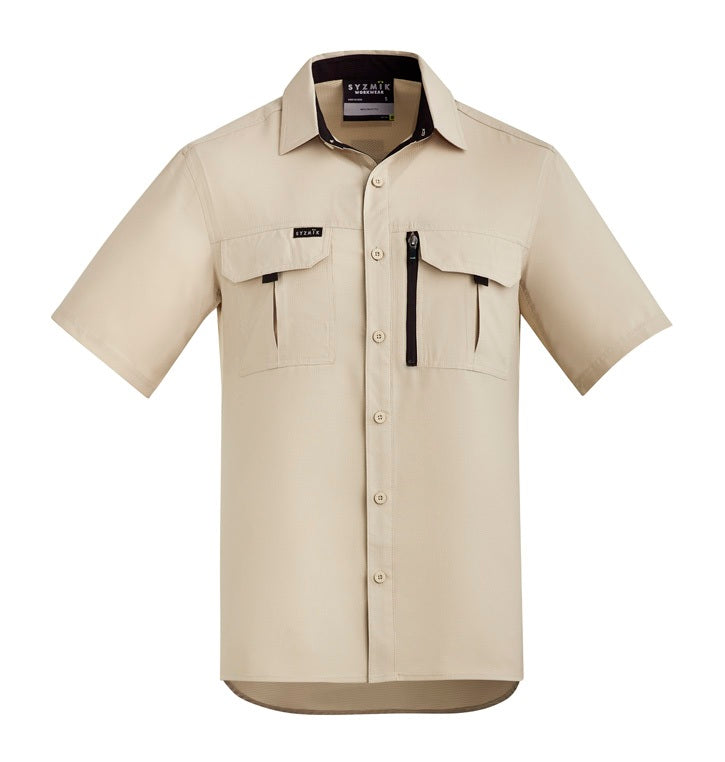 Men's Outdoor Short Sleeve Shirt by Syzmik Workwear - Style ZW465