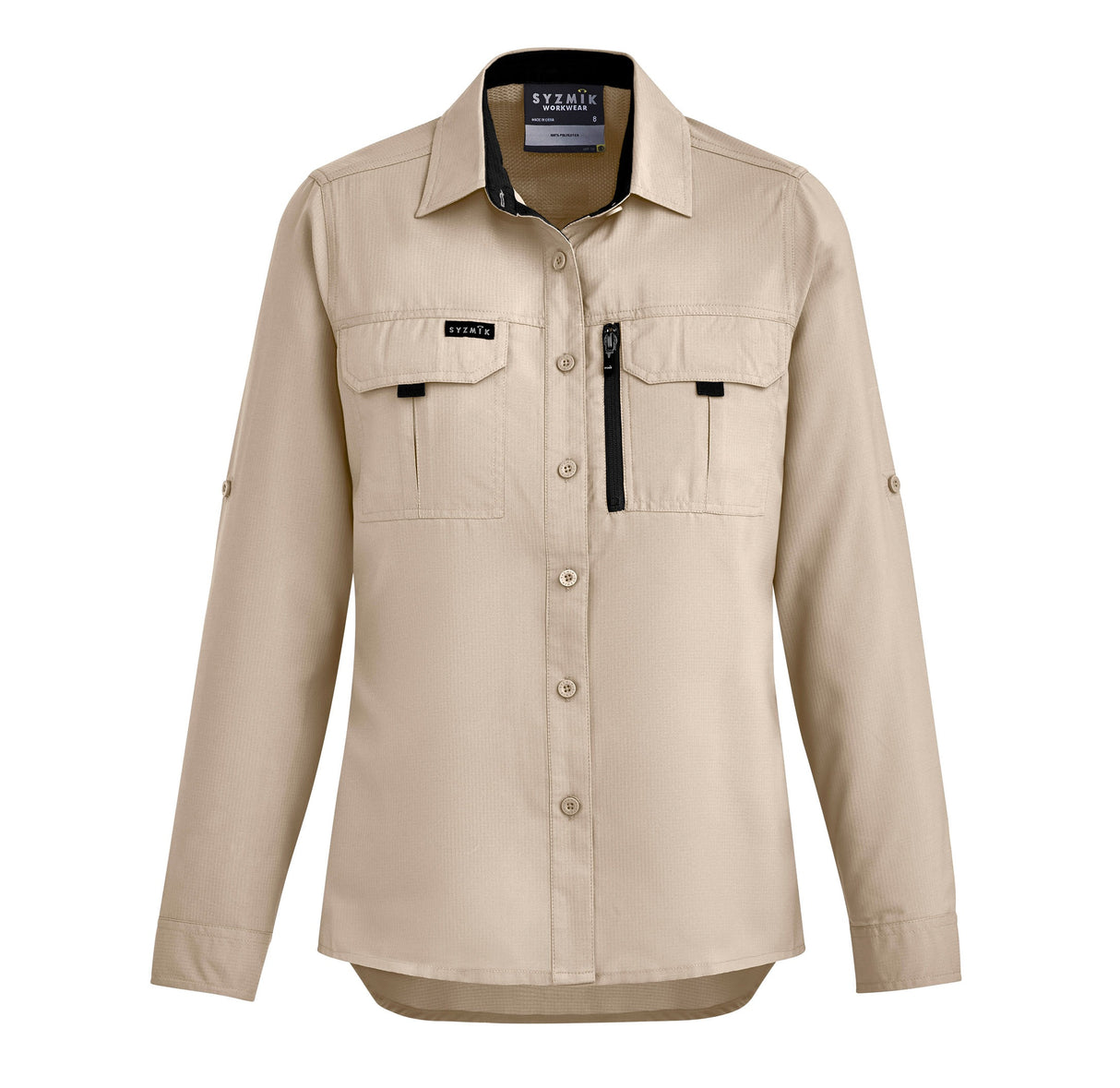 Women's Outdoor Long Sleeve Shirt by Syzmik Workwear - Style ZW760