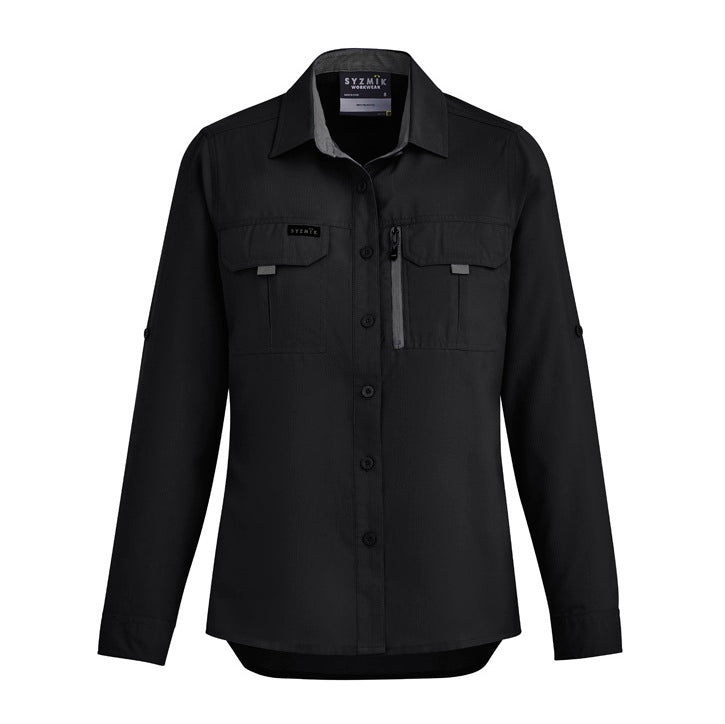 Women's Outdoor Long Sleeve Shirt by Syzmik Workwear - Style ZW760