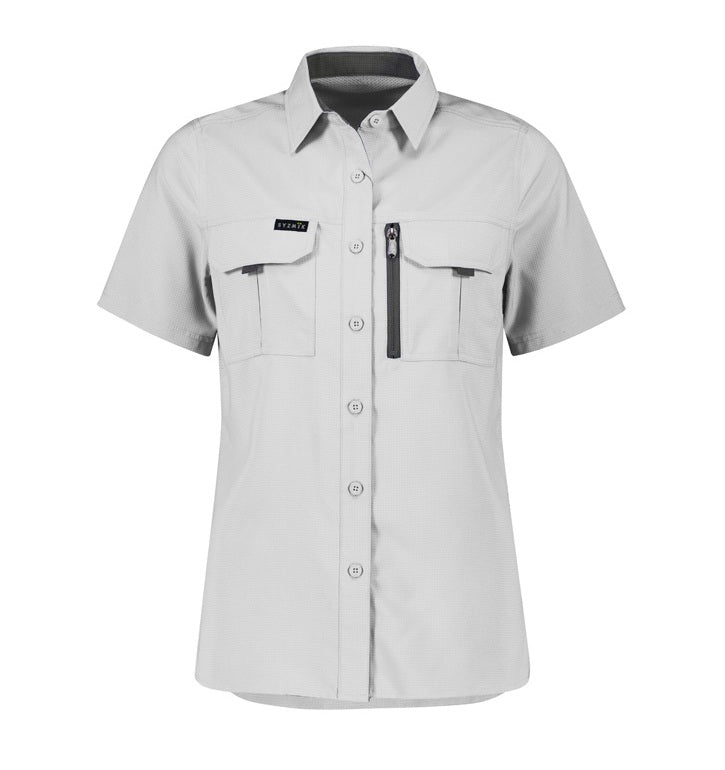 Women's Outdoor Short Sleeve Shirt by Syzmik Workwear - Style ZW765