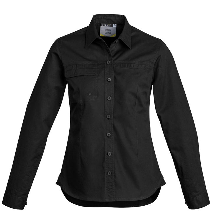 Women's Lightweight Tradie Long Sleeve Shirt by Syzmik Workwear - Style ZWL121