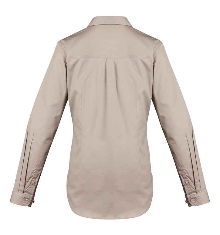 Women's Lightweight Tradie Long Sleeve Shirt by Syzmik Workwear - Style ZWL121