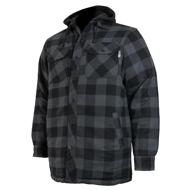 Flannel Lined Shirt with Hood by GATTS Workwear - Style626DCF