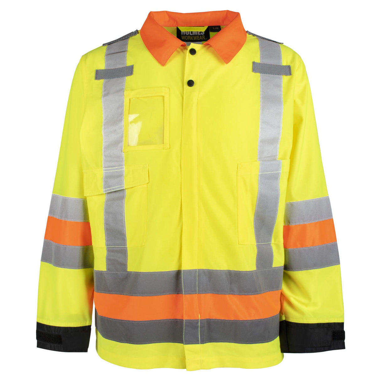 Hi-Vis Long Sleeve Traffic Jacket by Holmes Workwear - Style 116602