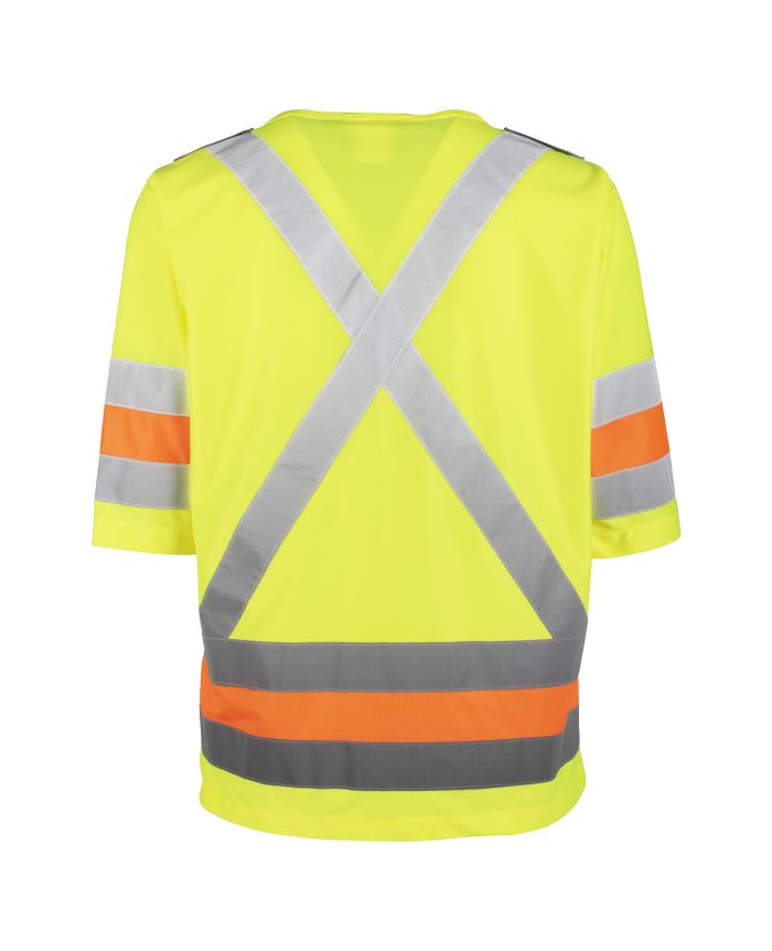 Hi-Vis Short Sleeve Traffic Shirt by Holmes Workwear - Style 116603