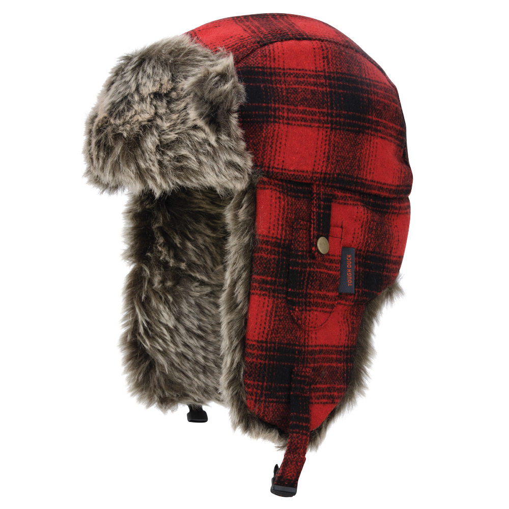 Plaid Aviator Hat by Tough Duck - Style i15616