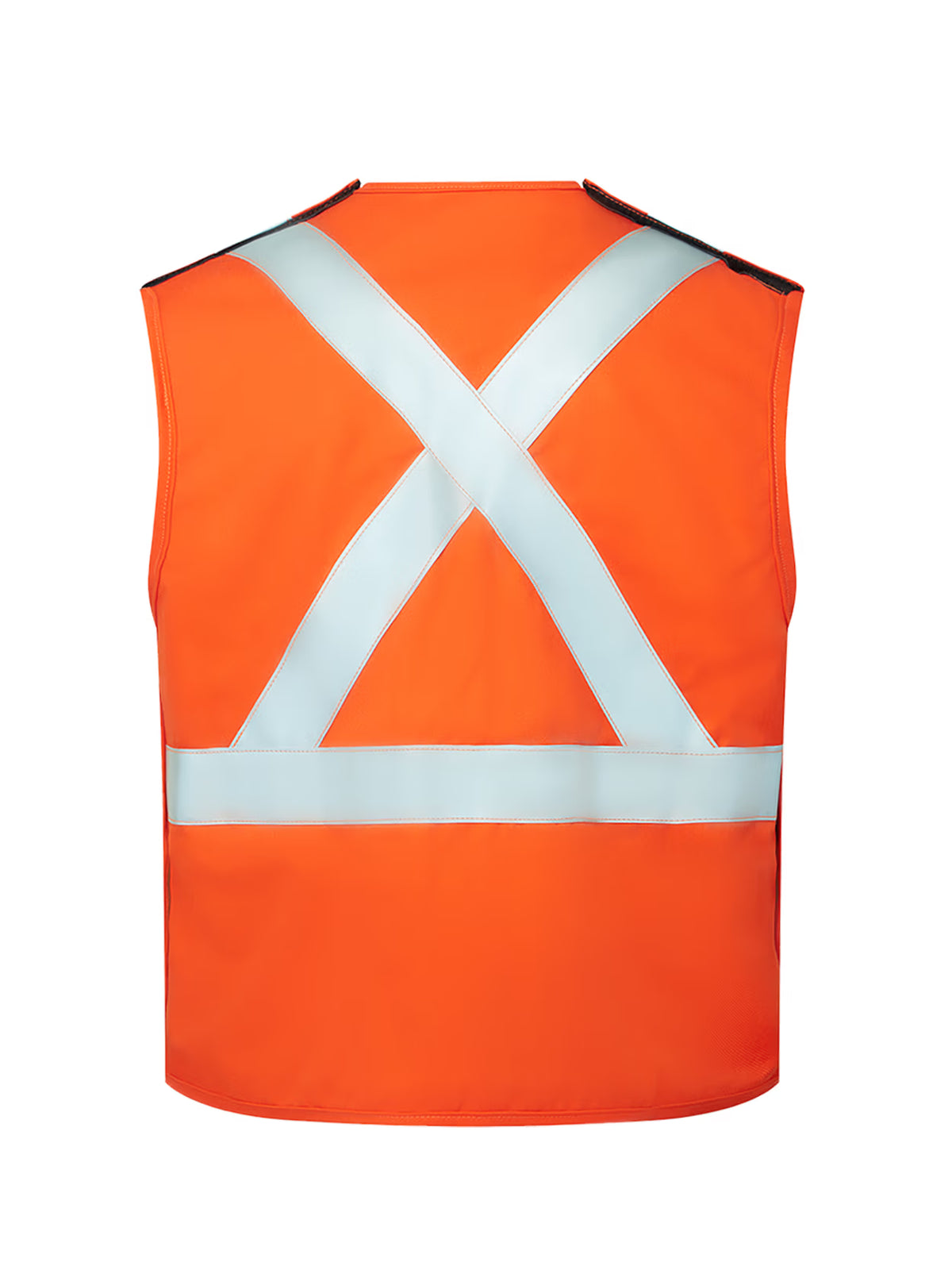 Orange Avenger yard vest by IFR Workwear, style 1715, back view