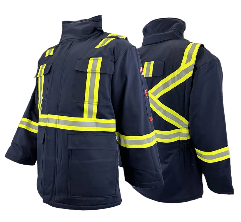 Navy Atlas Workwear FR Arc Flash Insulated High Visibility Winter Parka Style 2191