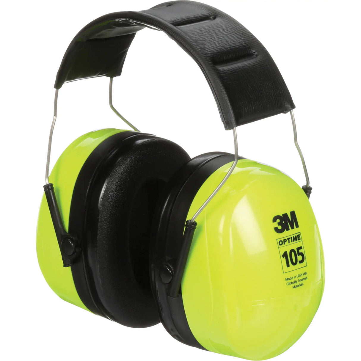 3M Peltor™ Optime 105 Earmuffs, Headband, 30 NRR dB - Hi-Vis