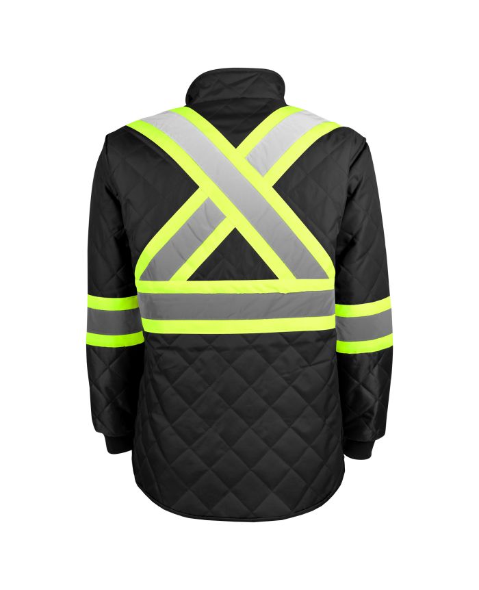 Hi-Vis Quilted Freezer Jacket by TERRA Workwear - Style 116505
