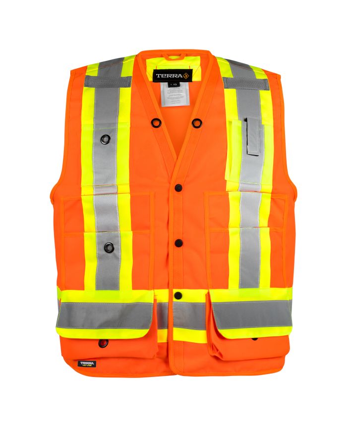 Hi-Vis Surveyor's Vest by TERRA Workwear - Style 116522