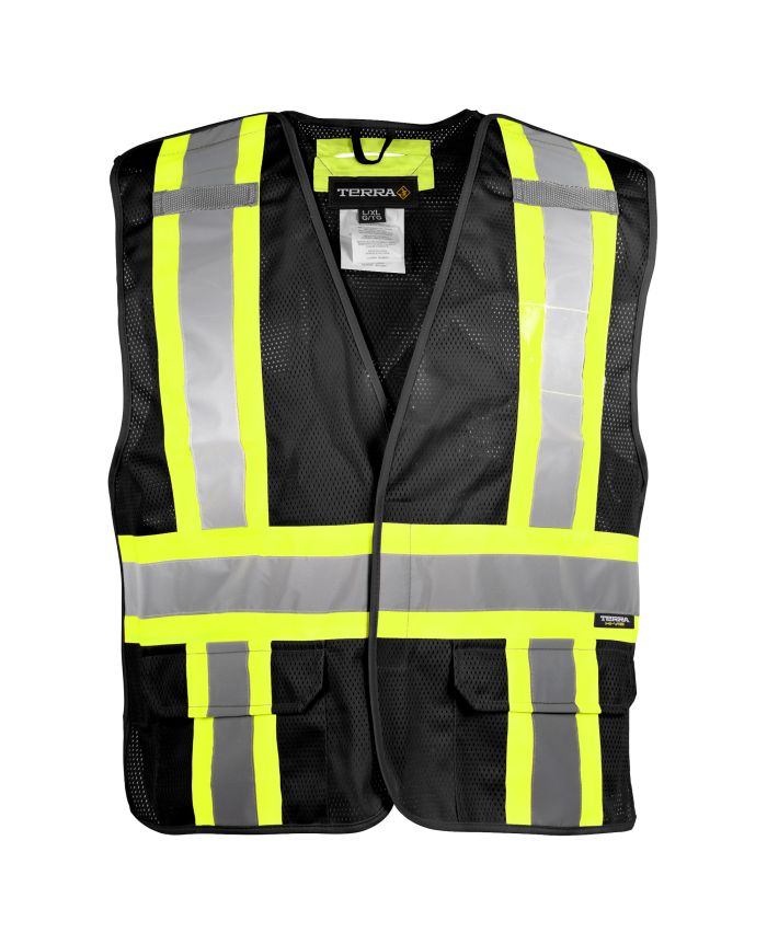 Hi-Vis 5 Point Tear Away Mesh Vest by TERRA Workwear - Style 116523